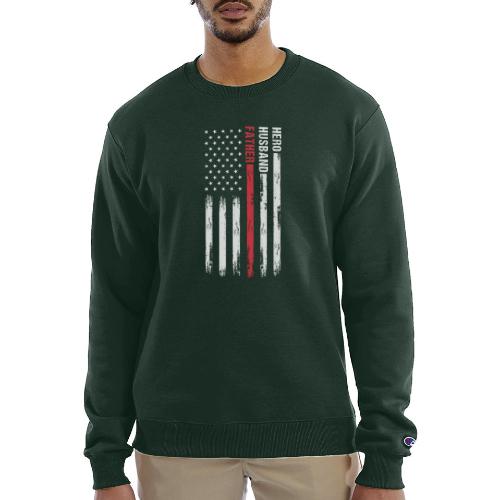 American Best Dad Hero Husband Father - Champion Unisex Powerblend Sweatshirt 