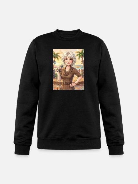 Beach Singer at Sunset - Champion Unisex Powerblend Sweatshirt - black