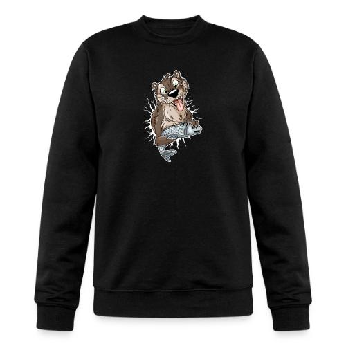 STUCK Otter (front) - white cracks - Champion Unisex Powerblend Sweatshirt 