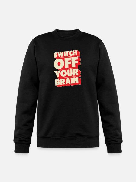 Switch off your brain - Champion Unisex Powerblend Sweatshirt - black