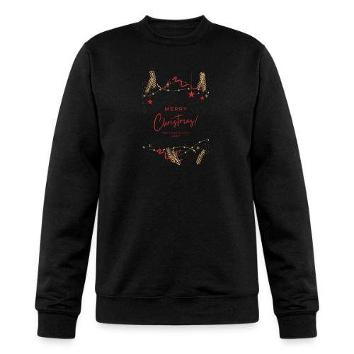 Merry Christmas Typography Design - Champion Unisex Powerblend Sweatshirt 