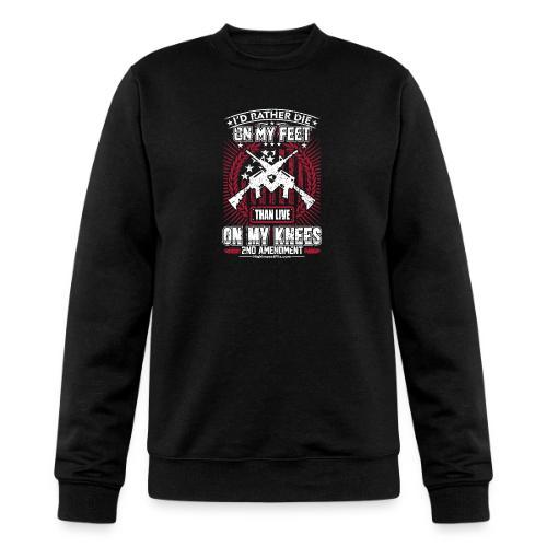 I'd Rather Die on My Feet for Dark Background - Champion Unisex Powerblend Sweatshirt 