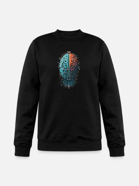 Coding Brain - Champion Unisex Powerblend Sweatshirt - black