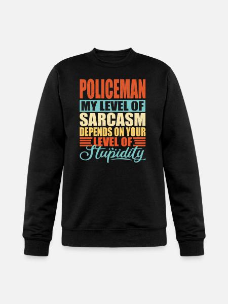 Policeman sarcasm Policeman - Champion Unisex Powerblend Sweatshirt - black