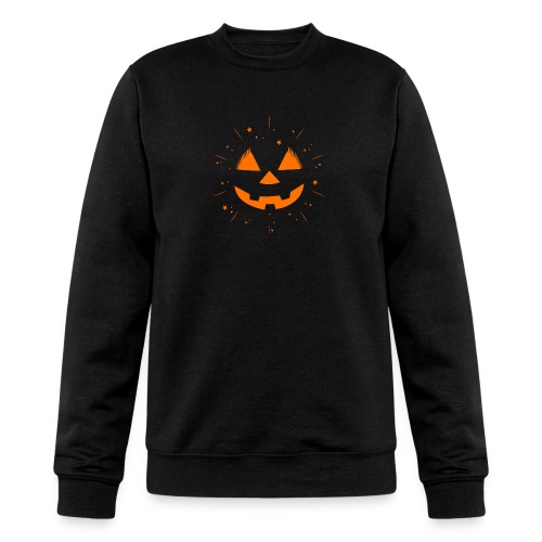 SKM Pumpkin Face & Stars, Orange - Champion Unisex Powerblend Sweatshirt 
