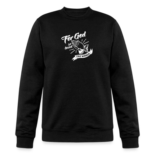 For God So Loved The World… - Alt. Design (White) - Champion Unisex Powerblend Sweatshirt 