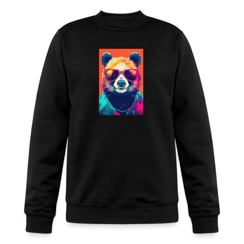Panda in Pink Sunglasses - Champion Unisex Powerblend Sweatshirt 