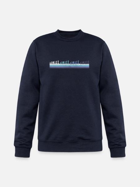 Gradient Chess Pieces Silhouette - Champion Unisex Powerblend Sweatshirt - navy
