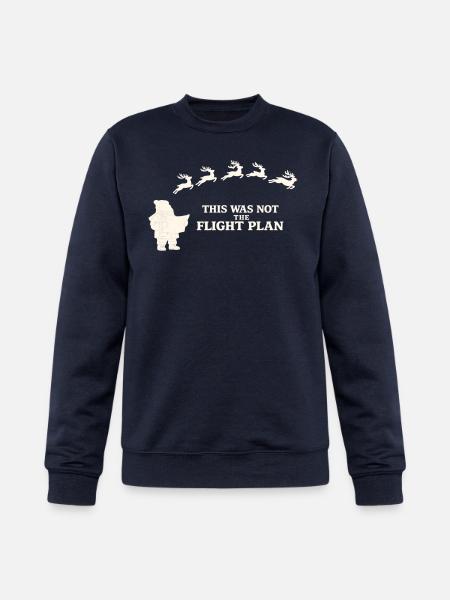Santa’s Christmas Flight Plan - Champion Unisex Powerblend Sweatshirt  - navy