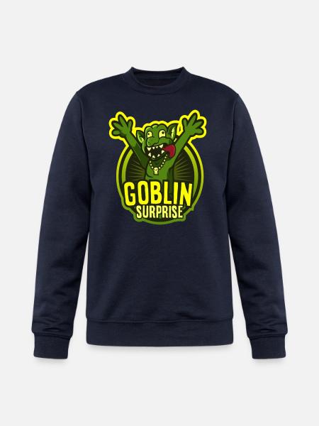 SURPRISED GOBLIN - Champion Unisex Powerblend Sweatshirt - navy