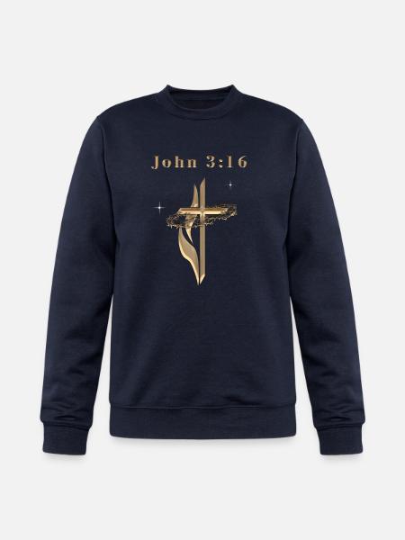 John 3:16 - Champion Unisex Powerblend Sweatshirt - navy