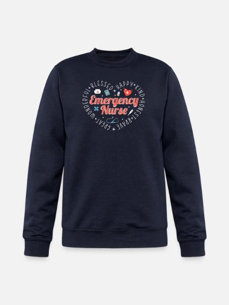 Emergency Nurse - Champion Unisex Powerblend Sweatshirt  - navy