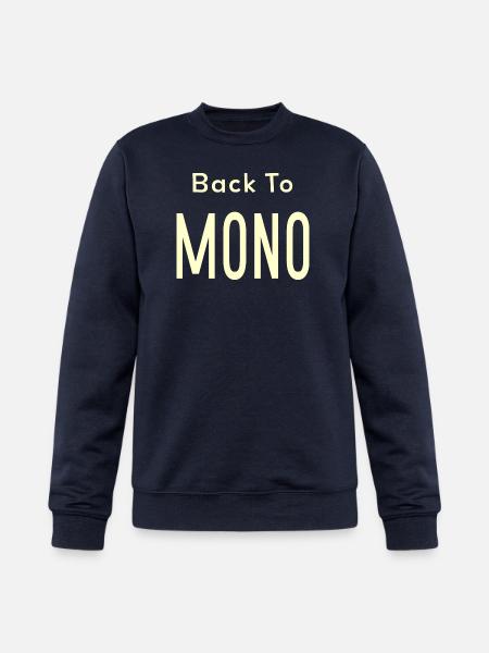 Back To Mono Text blue - Champion Unisex Powerblend Sweatshirt - navy