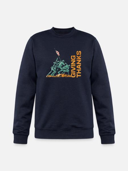 Giving Thanks - Champion Unisex Powerblend Sweatshirt - navy
