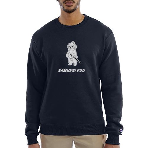 Samurai Maltese Katana Warrior Dog Tee - Champion Unisex Powerblend Sweatshirt 
