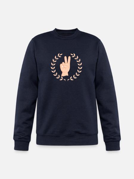 Peace - Champion Unisex Powerblend Sweatshirt - navy