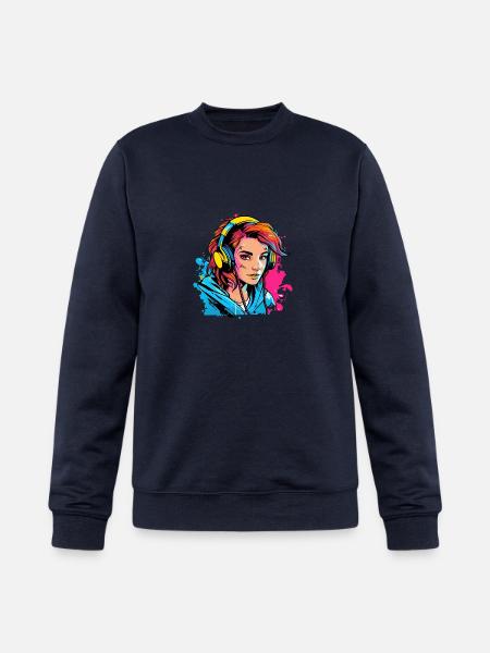 Gamer Girl - Champion Unisex Powerblend Sweatshirt  - navy