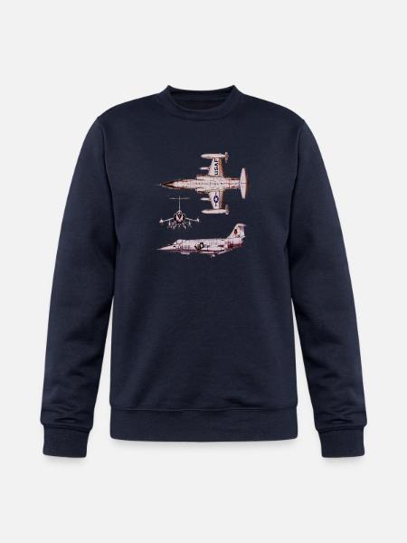 Retro USAF Jet Silhouettes - Champion Unisex Powerblend Sweatshirt - navy