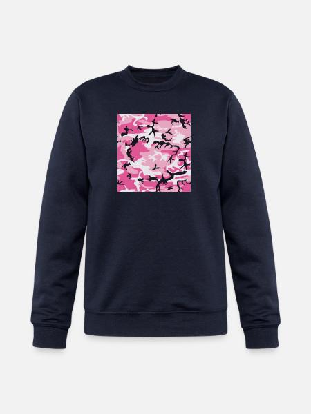Pink Camo Camouflage - Champion Unisex Powerblend Sweatshirt - navy