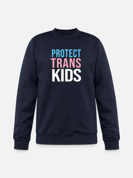 protect trans youth - Champion Unisex Powerblend Sweatshirt - navy