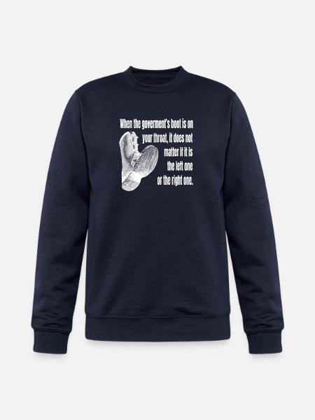 When The Governments Boot - Champion Unisex Powerblend Sweatshirt - navy