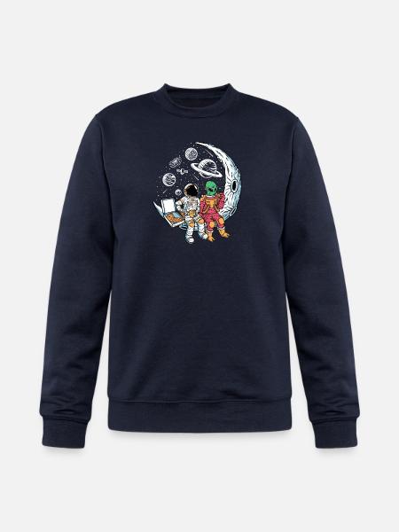 Cosmic Pizza Break - Champion Unisex Powerblend Sweatshirt - navy
