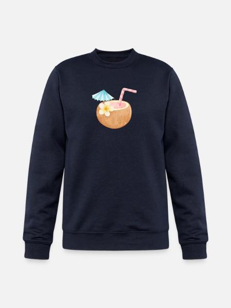 Tropical Coconut Sip - Champion Unisex Powerblend Sweatshirt - navy