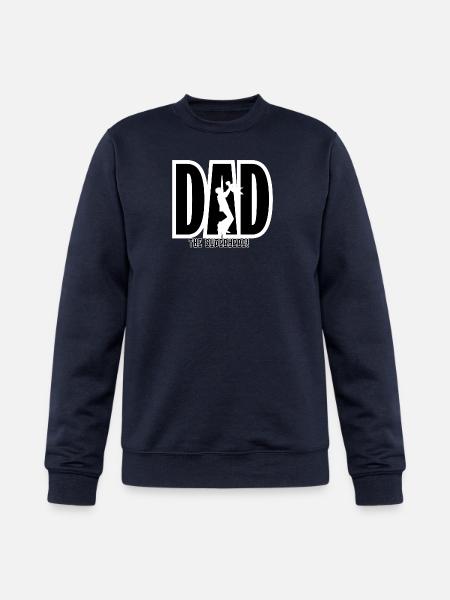Dad Superhero Silhouette - Champion Unisex Powerblend Sweatshirt - navy