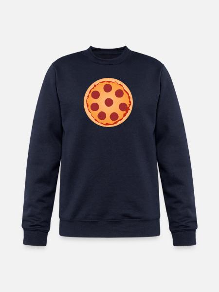 Pepperoni Pizza Slice Art - Champion Unisex Powerblend Sweatshirt - navy