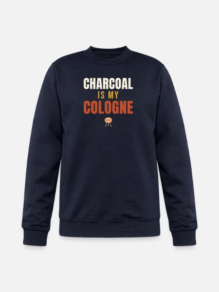 Charcoal Is My Cologne BBQ - Champion Unisex Powerblend Sweatshirt - navy