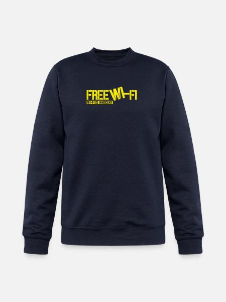 Wi-Fi is Innocent - Champion Unisex Powerblend Sweatshirt - navy