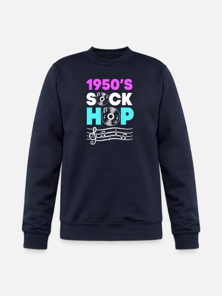 Retro Sock Hop Dancer - Champion Unisex Powerblend Sweatshirt - navy