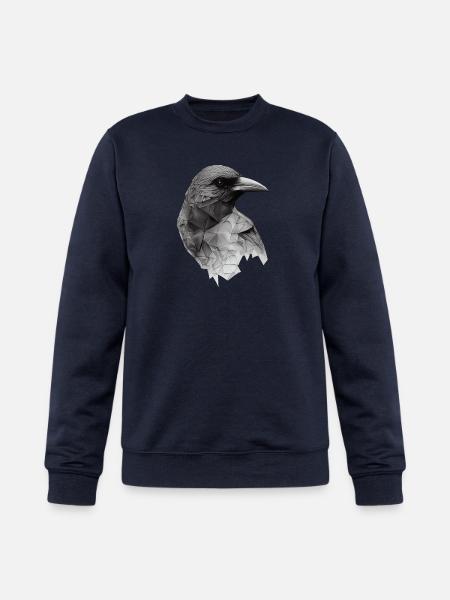 Polygonal Crow - Champion Unisex Powerblend Sweatshirt - navy