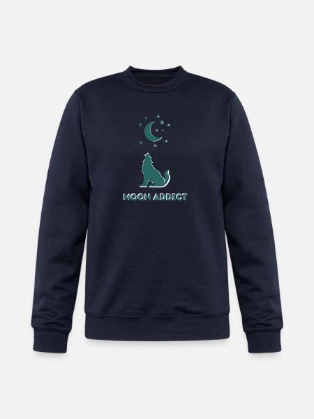 Moon Addict Howling Wolf - Champion Unisex Powerblend Sweatshirt - navy