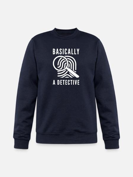 Basically A Detective - Champion Unisex Powerblend Sweatshirt - navy