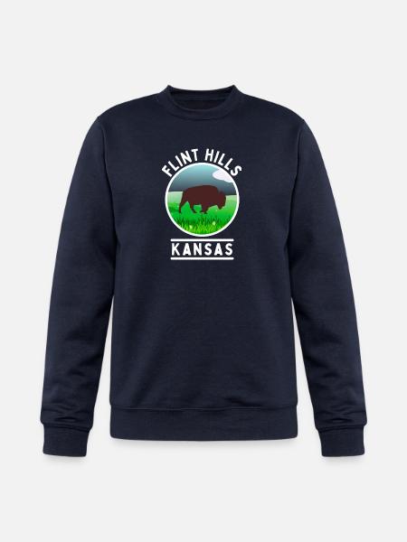 Flint Hills Kansas - Champion Unisex Powerblend Sweatshirt - navy