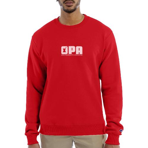 OPA Logo Transparent w textWHITE - Champion Unisex Powerblend Sweatshirt 