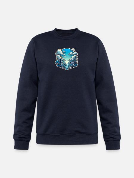 Sky blue - Champion Unisex Powerblend Sweatshirt - navy