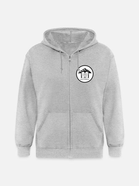 Keep My Commandments - Gildan Heavy Blend Adult Zip Hoodie - heather gray
