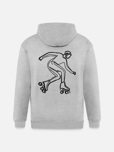 Farming ECG - Gildan Heavy Blend Adult Zip Hoodie - heather gray