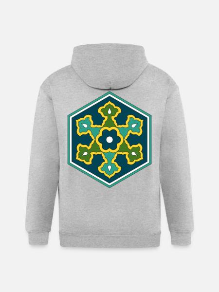Ottoman Turkish - Gildan Heavy Blend Adult Zip Hoodie - heather gray