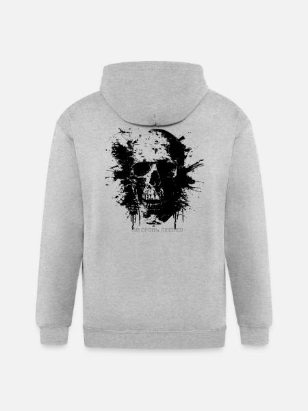 VELKRY_ - Gildan Heavy Blend Adult Zip Hoodie - heather gray
