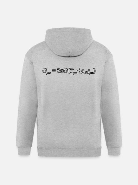 General Relativity Equation - Gildan Heavy Blend Adult Zip Hoodie - heather gray