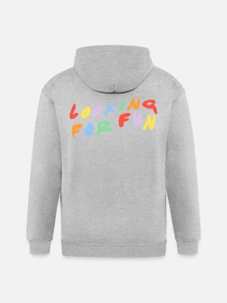 Looking for Fun - Gildan Heavy Blend Adult Zip Hoodie - heather gray