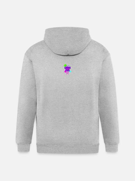 All In Good Fun Neon Splash - Gildan Heavy Blend Adult Zip Hoodie - heather gray