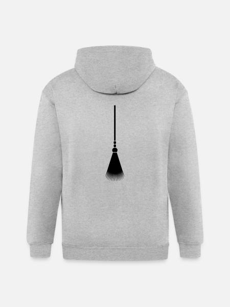 broom - Gildan Heavy Blend Adult Zip Hoodie - heather gray