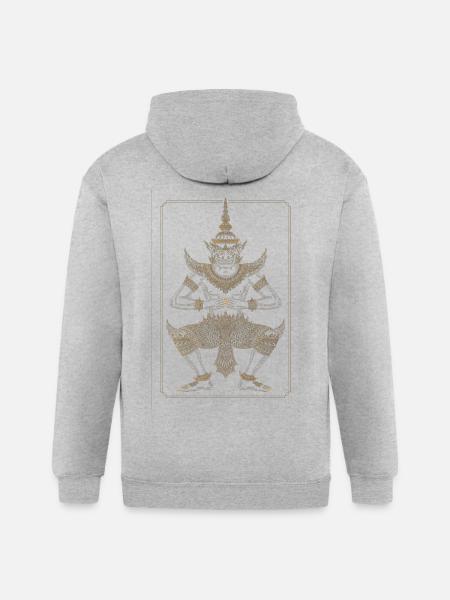 Golden Dancer Guardian - Gildan Heavy Blend Adult Zip Hoodie - heather gray