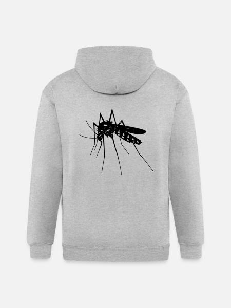 Mosquito - Gildan Heavy Blend Adult Zip Hoodie - heather gray