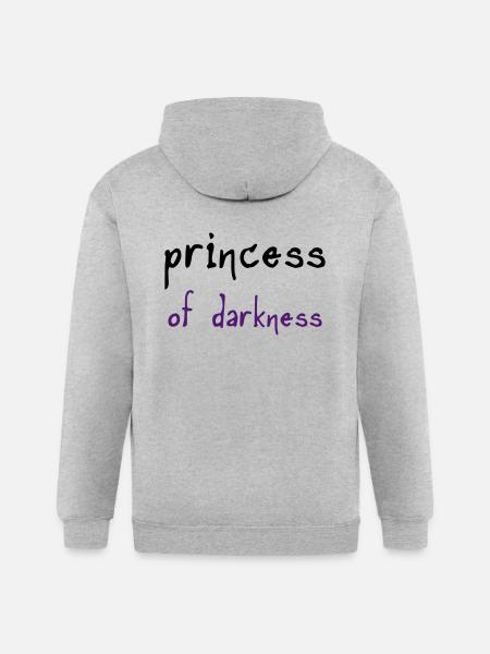 Princess of Darkness - Gildan Heavy Blend Adult Zip Hoodie - heather gray