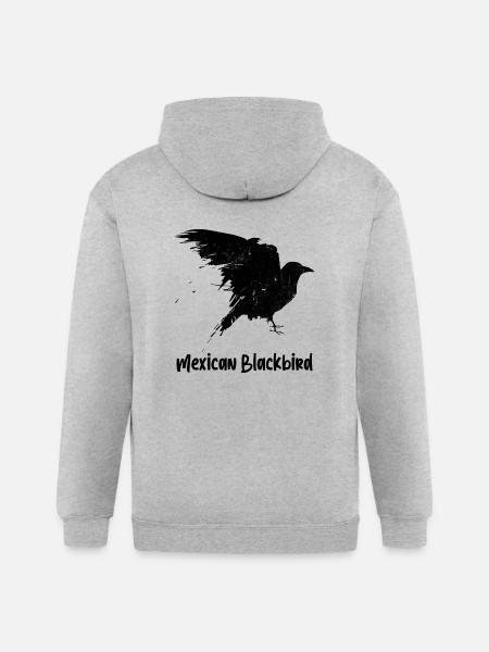 Mexican Blackbird - Gildan Heavy Blend Adult Zip Hoodie - heather gray